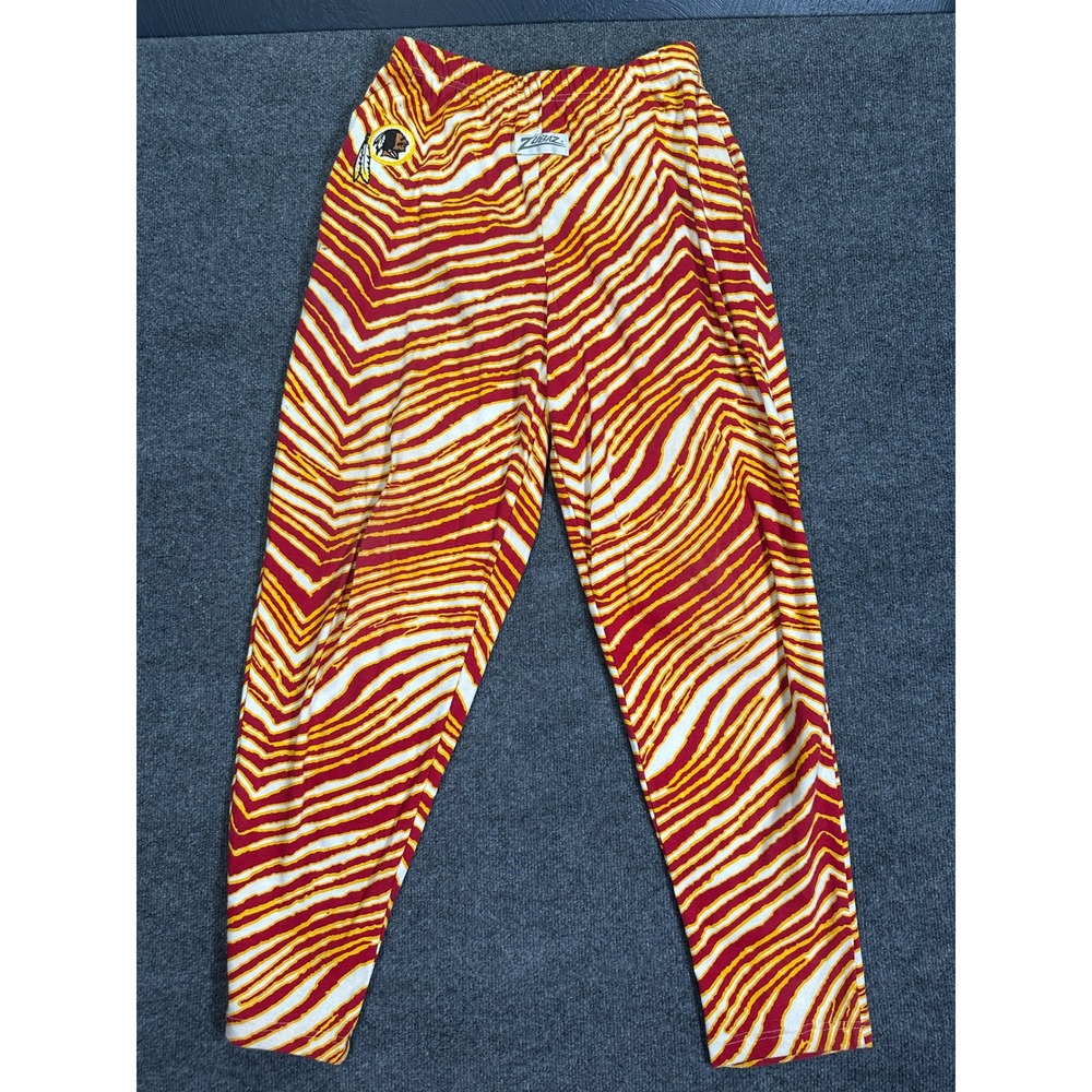 VTG Zubaz Washington Redskins Zebra Pants Mens Large NFL USA Men's Size L